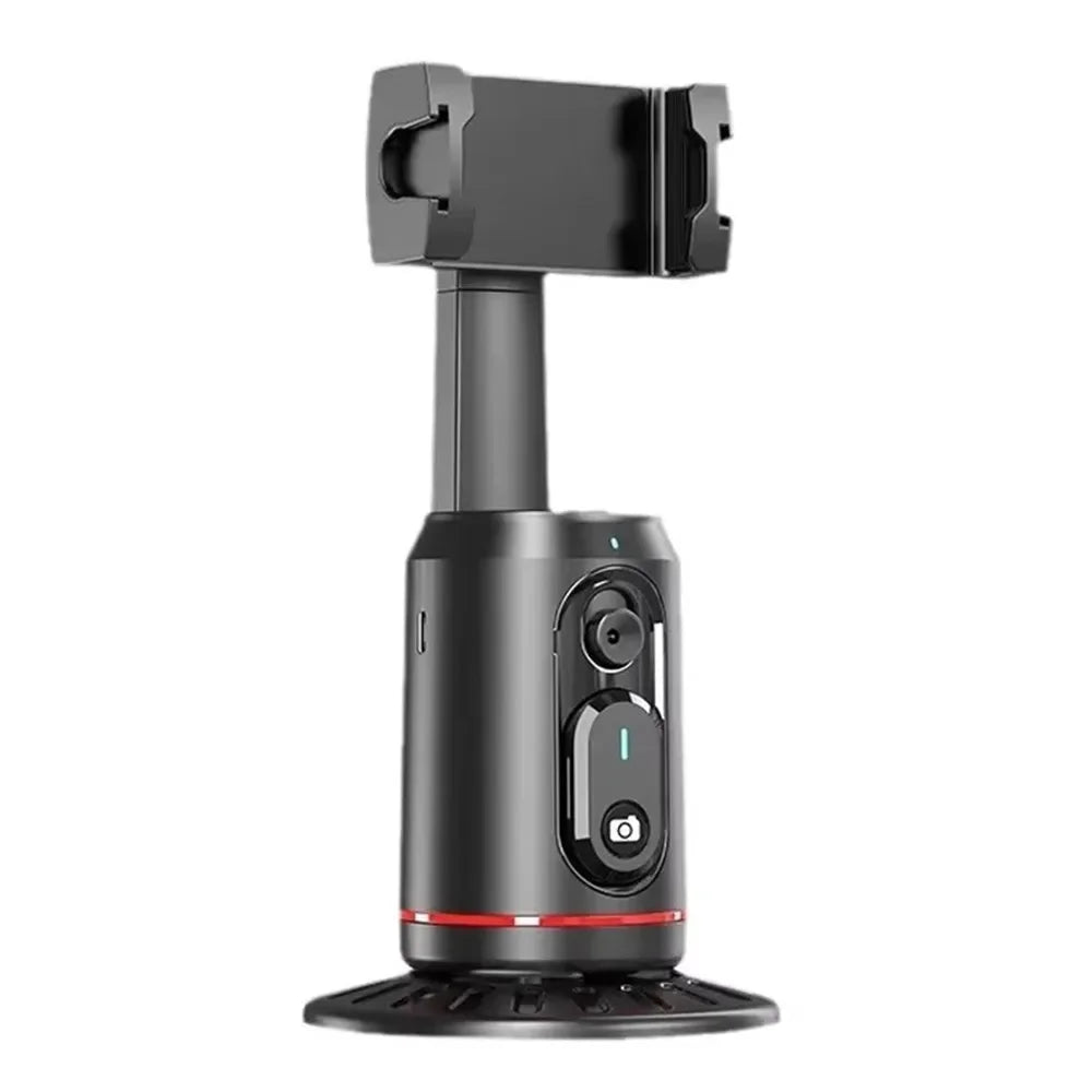 AI Face Tracking Gimbal 360° — Auto Follow, Fill Light, No App Needed