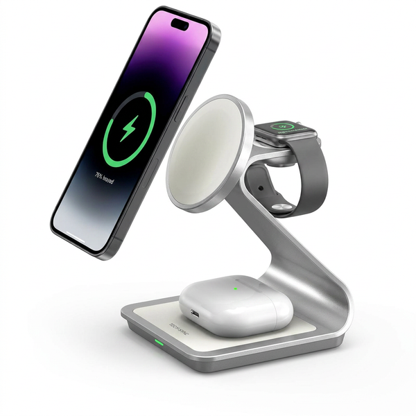 3-in-1 Magnetic Wireless Charging Station