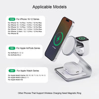 3-in-1 Magnetic Wireless Charging Station
